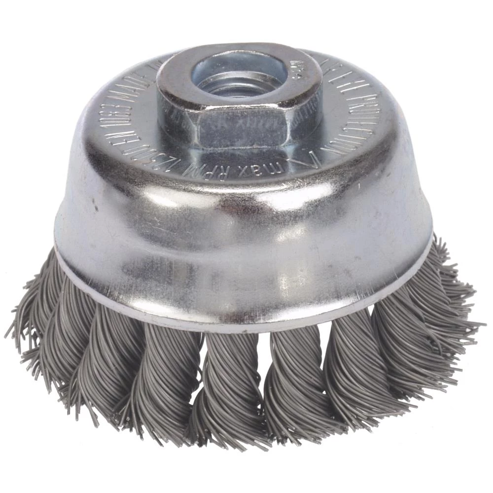 Kopbørste snoet M14 ø100 stål 0,50 Kopbørste snoet M14 ø100 stål 0,50