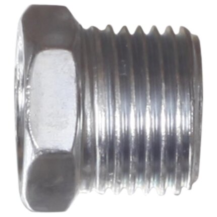 Nippelmuffe 1/2″×1/4″ forn.mes Nippelmuffe 1/2″×1/4″ forn.mes