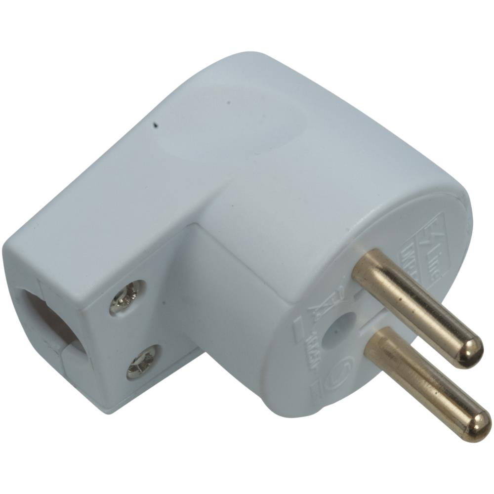 Vinkelstikprop rund hvid Vinkelstikprop rund hvid