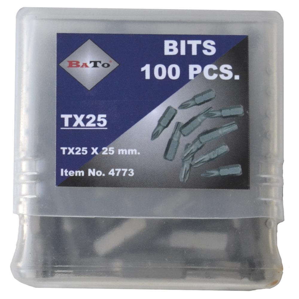 Bits 1/4″ TX10-40 L:25/50/127 mm Bits 1/4″ TX10-40 L:25/50/127 mm
