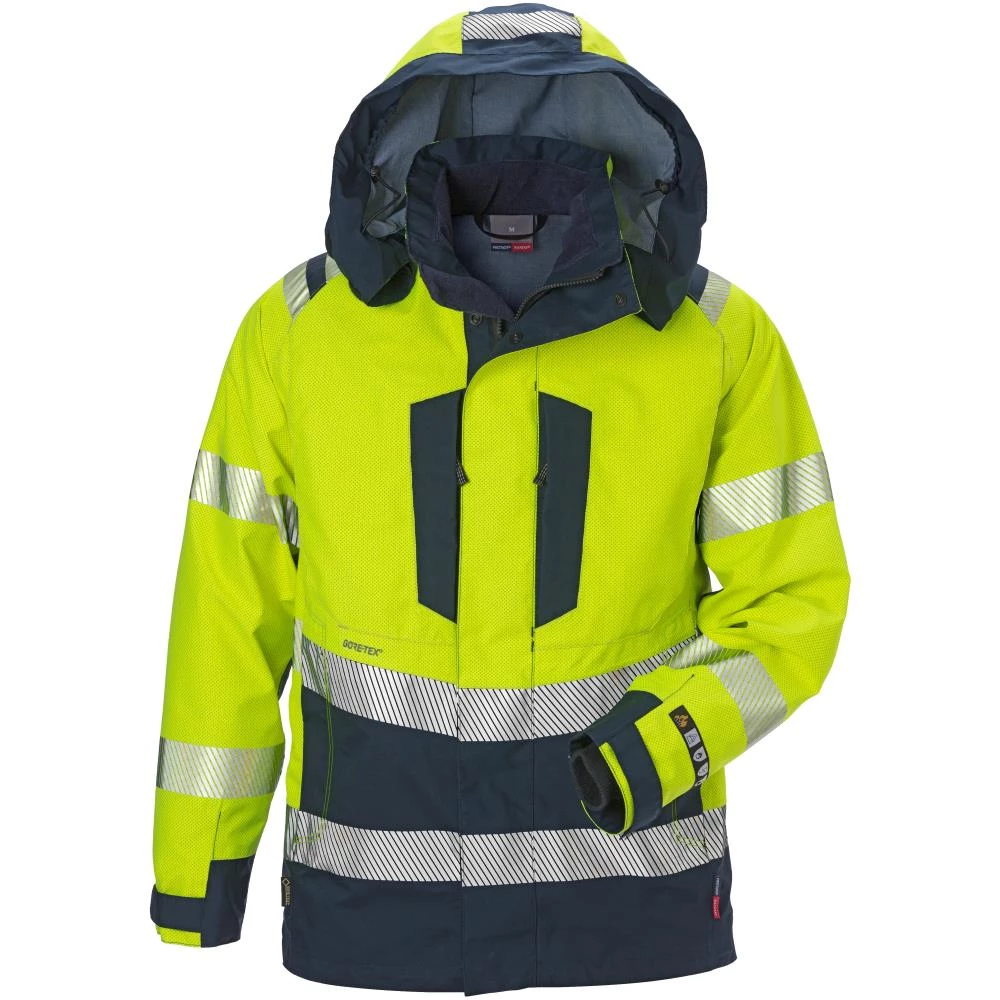 Hi-Vis Gore-Tex jakke gul/mar. XL Hi-Vis Gore-Tex jakke gul/mar. XL