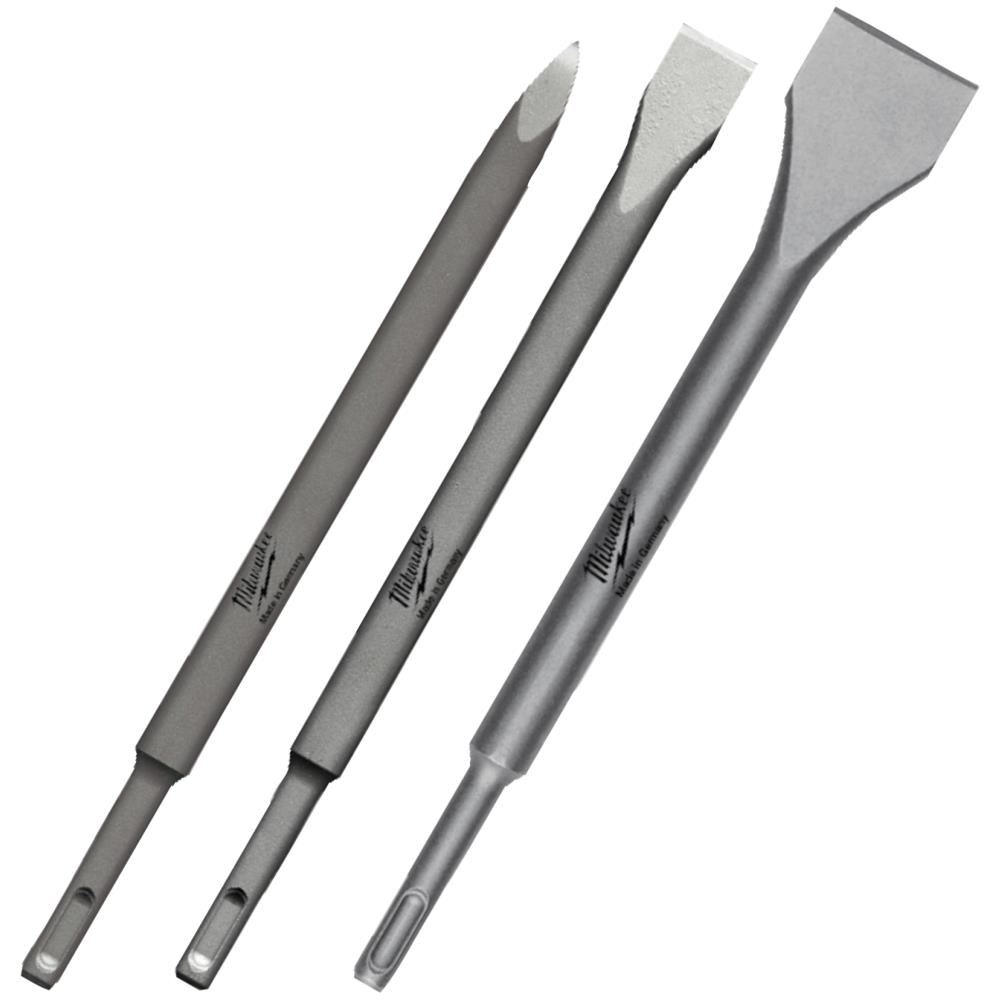 Mejselsæt SDS+ 3stk spids-flad-bred Mejselsæt SDS+ 3stk spids-flad-bred