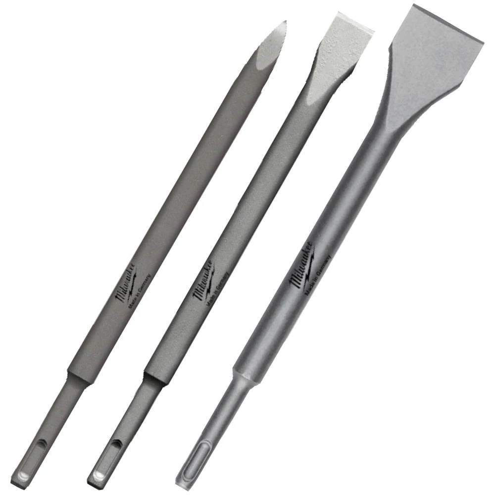 Mejselsæt SDS+ 3stk spids-flad-bred Mejselsæt SDS+ 3stk spids-flad-bred