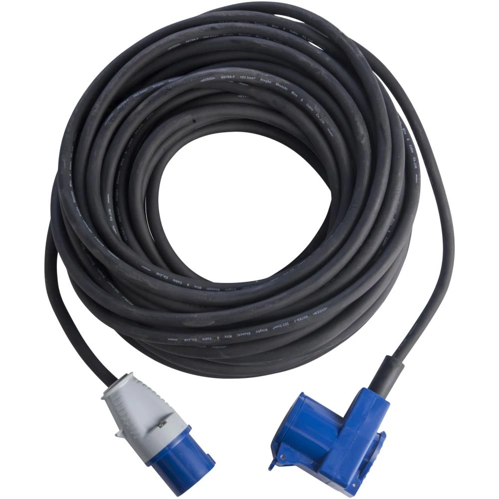 Campingkabel han/hun m/Schoku udtag IP44 25 mtr Campingkabel han/hun m/Schoku udtag IP44 25 mtr