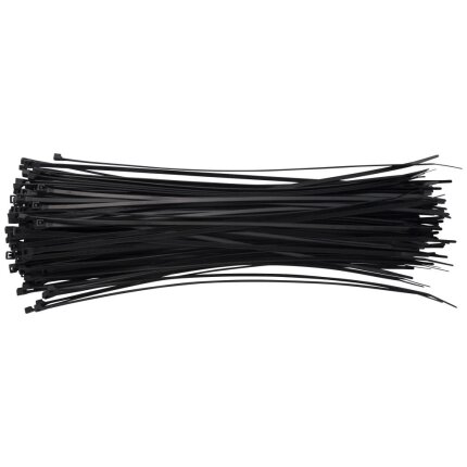 Kabelstrips sort ps/100