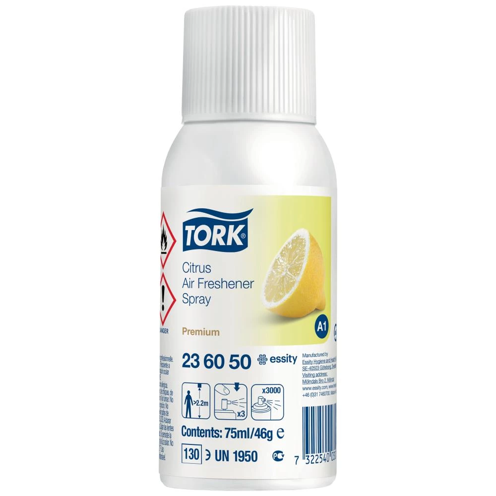 Tork luftfrisker Premium ass. dufte spray, 12×75ml Tork luftfrisker Premium ass. dufte spray, 12×75ml