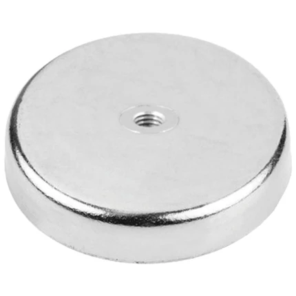 Ferrit pottemagnet lav 550N ø80mm M10 Ferrit pottemagnet lav 550N ø80mm M10