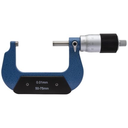 Mikrometerskrue DIN863 50-75×0,01mm m/stor tromle Mikrometerskrue DIN863 50-75×0,01mm m/stor tromle