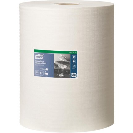 Tork aftørringsklud kraftig W1/W2/W3 hvid 106,4mtr