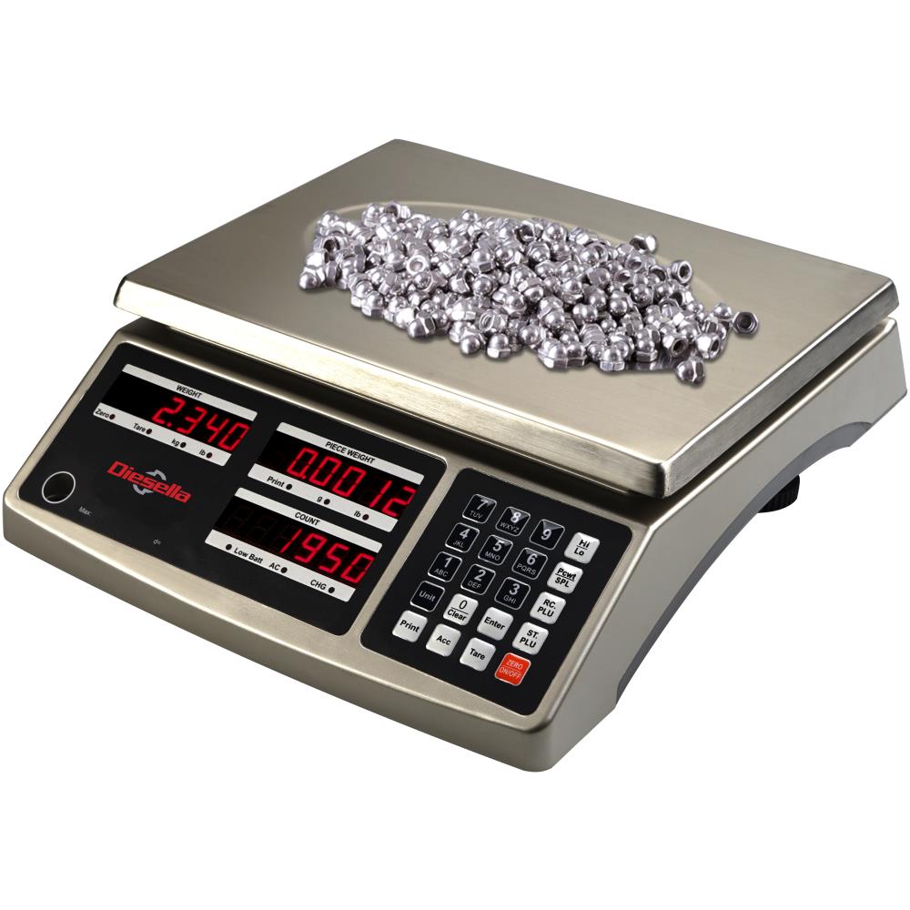 Tællevægt 15kg×0,5g 295×226mm plade Tællevægt 15kg×0,5g 295×226mm plade