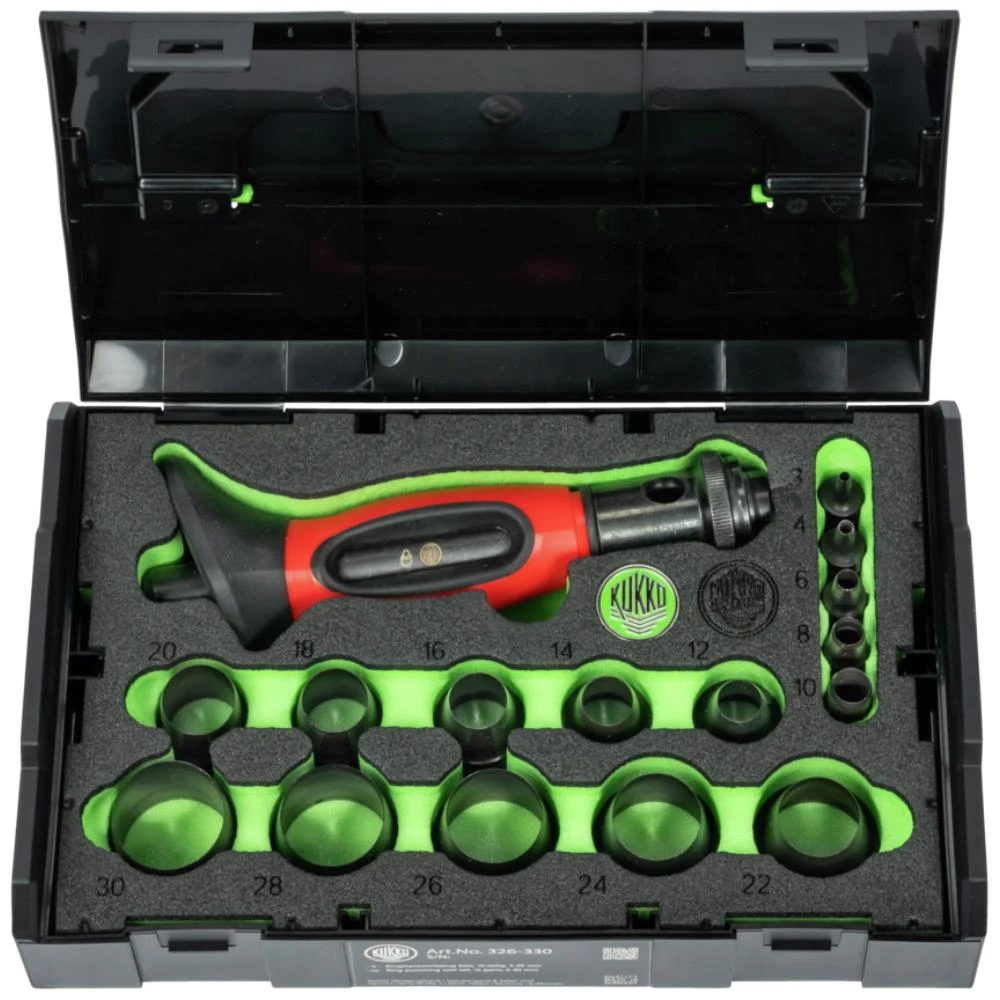 Kukko ringstansesæt 3-30mm, 16 dele Kukko ringstansesæt 3-30mm, 16 dele