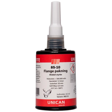 Unican 85-10 flangepakning middel styrke 65ml