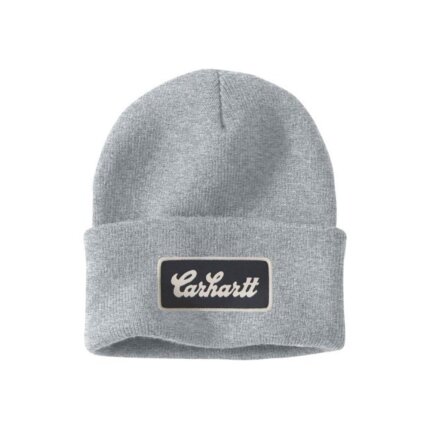 Carhartt logo hue grøn onesize Carhartt hue med patch logo grå mel. onesize