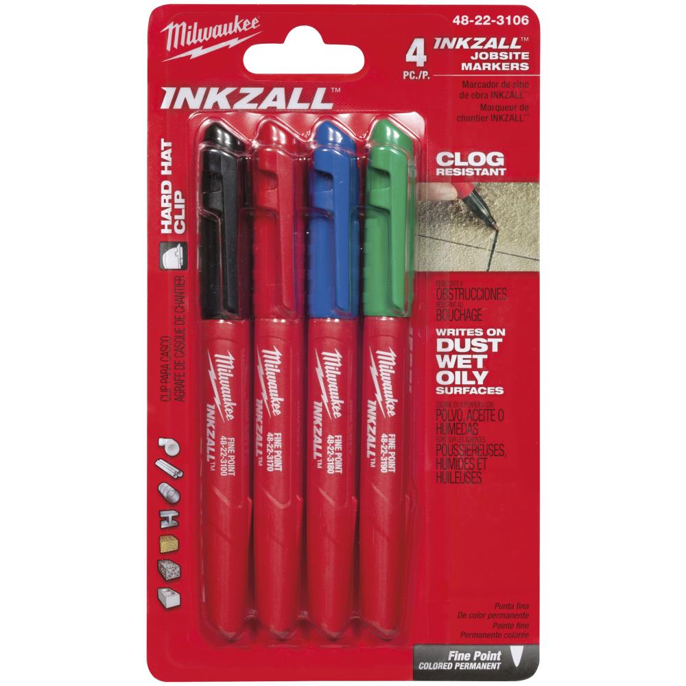 Inkzall speedmarker, fin spids, 4stk ass. farve Inkzall speedmarker, fin spids, 4stk ass. farve