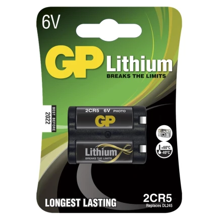 Lithium-fotobatteri CR P2/223AP 6V Lithium-fotobatteri CR P2/223AP 6V