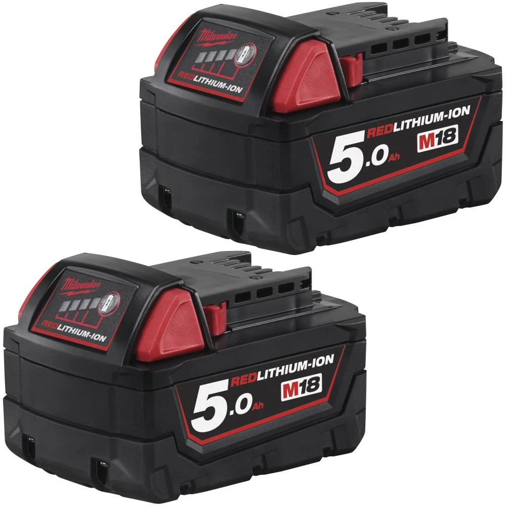 Startsæt M18, 2×batteri M18 B5 5,0Ah Startsæt M18, 2×batteri M18 B5 5,0Ah