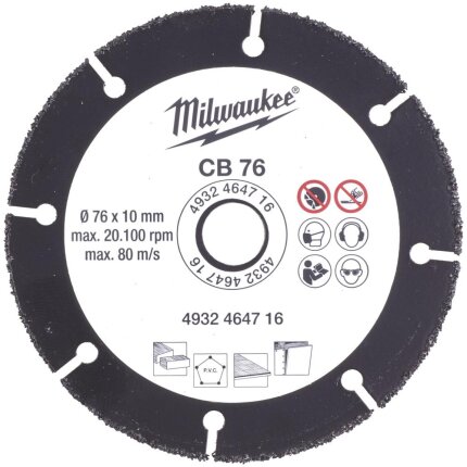 Skæreskive metal 76 mm t/M12-FCOT multiskærer Skæreskive metal 76 mm t/M12-FCOT multiskærer