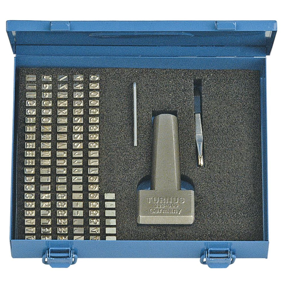 Turnus ståltal og bogstavssæt 5mm Turnus ståltal og bogstavssæt 5mm