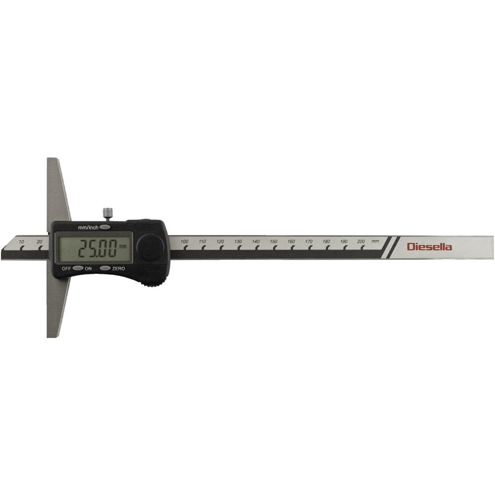 Digital dybdemåler 0-500 mm Digital dybdemåler 0-500 mm