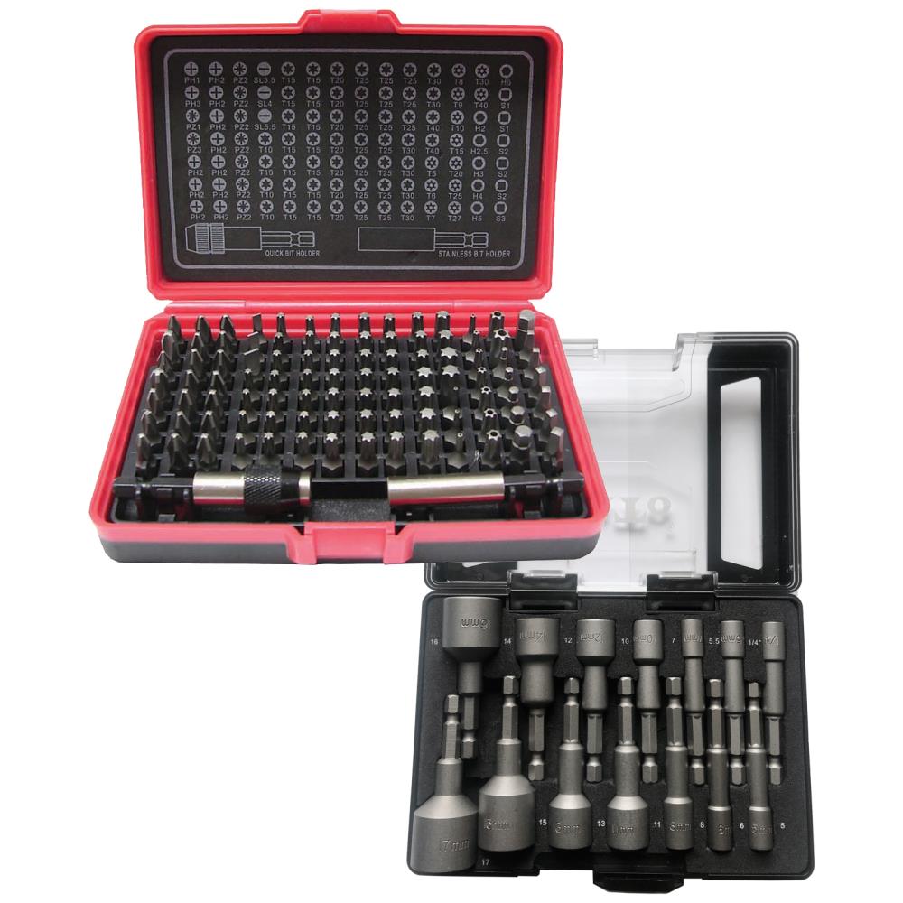 Sampak, bitssæt 100 dele og boltbitssæt 14 dele Sampak, bitssæt 100 dele og boltbitssæt 14 dele