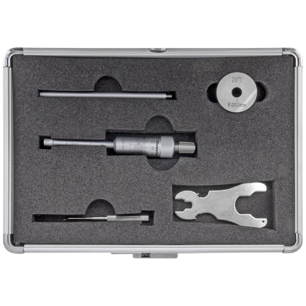 Indv. 3-pkt mikrometer 8-10mm m/forl.+kontrolring Indv. 3-pkt mikrometer 8-10mm m/forl.+kontrolring