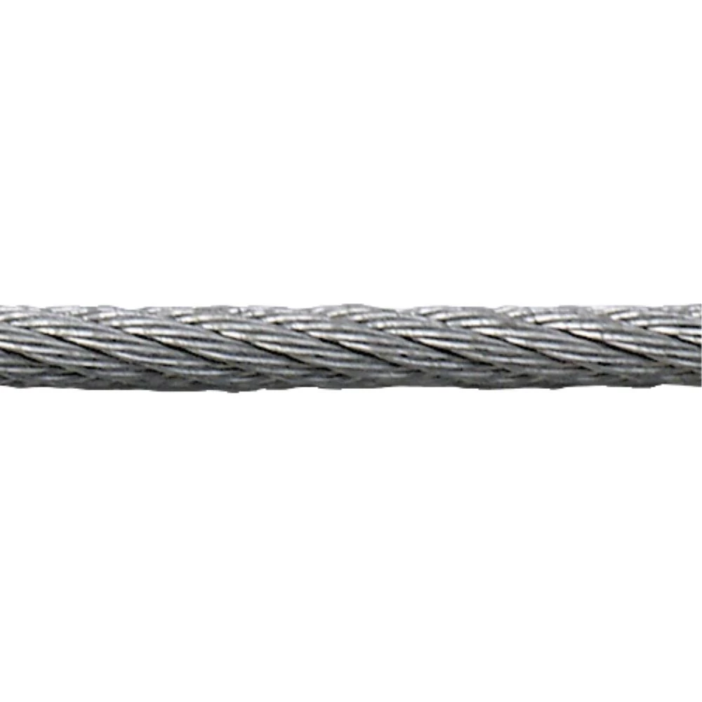 Stålwire galvaniseret 6×7+1FC 4mm, rulle 110m Stålwire galvaniseret 6×7+1FC 4mm, rulle 110m