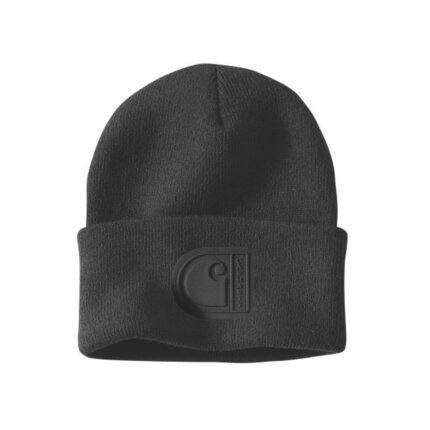 Carhartt logo hue grøn onesize Carhartt logo hue sort