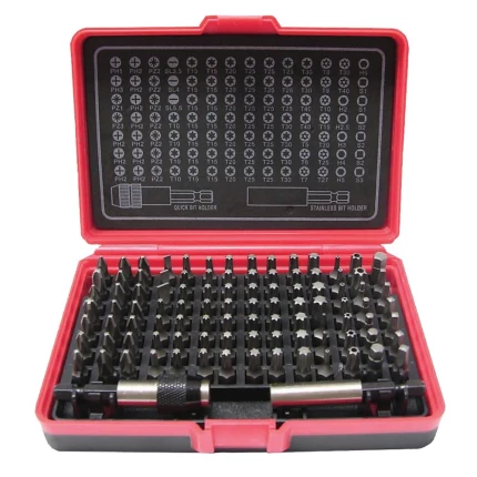 Bitssæt 1/4″ 6kt, 100 dele Bitssæt 1/4″ 6kt, 100 dele