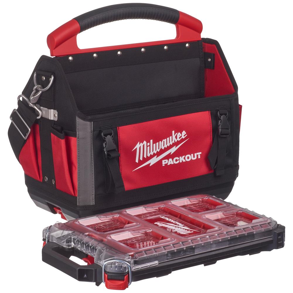 Packout-sæt: Værktøjstaske 40cm + tilbehørskuffert Packout-sæt: Værktøjstaske 40cm + tilbehørskuffert