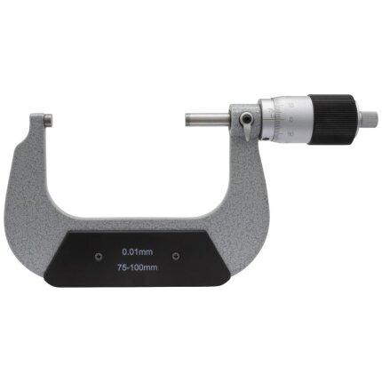 Mikrometerskrue DIN863 75-100×0,01mm m/stor tromle Mikrometerskrue DIN863 75-100×0,01mm m/stor tromle