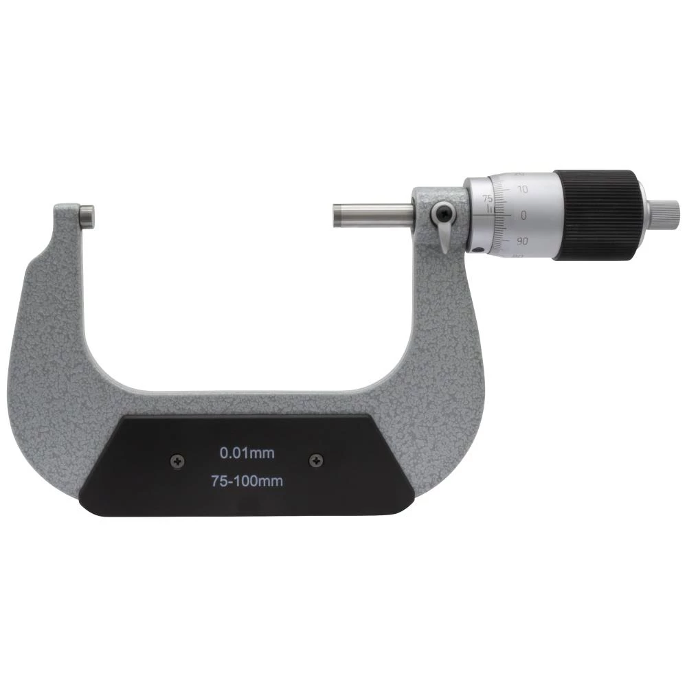 Mikrometerskrue DIN863 75-100×0,01mm m/stor tromle Mikrometerskrue DIN863 75-100×0,01mm m/stor tromle