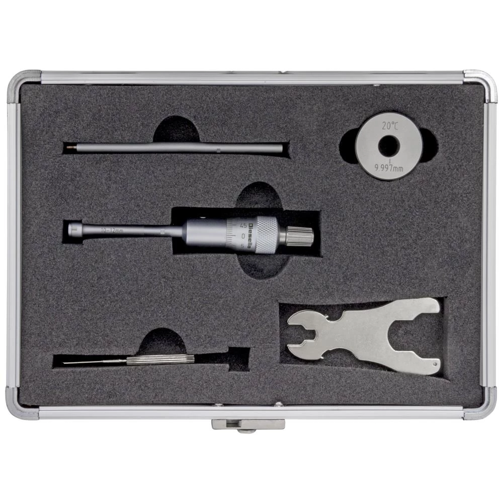 Indv. 3-pkt mikrometer 10-12mm m/forl.+kontrolring Indv. 3-pkt mikrometer 10-12mm m/forl.+kontrolring