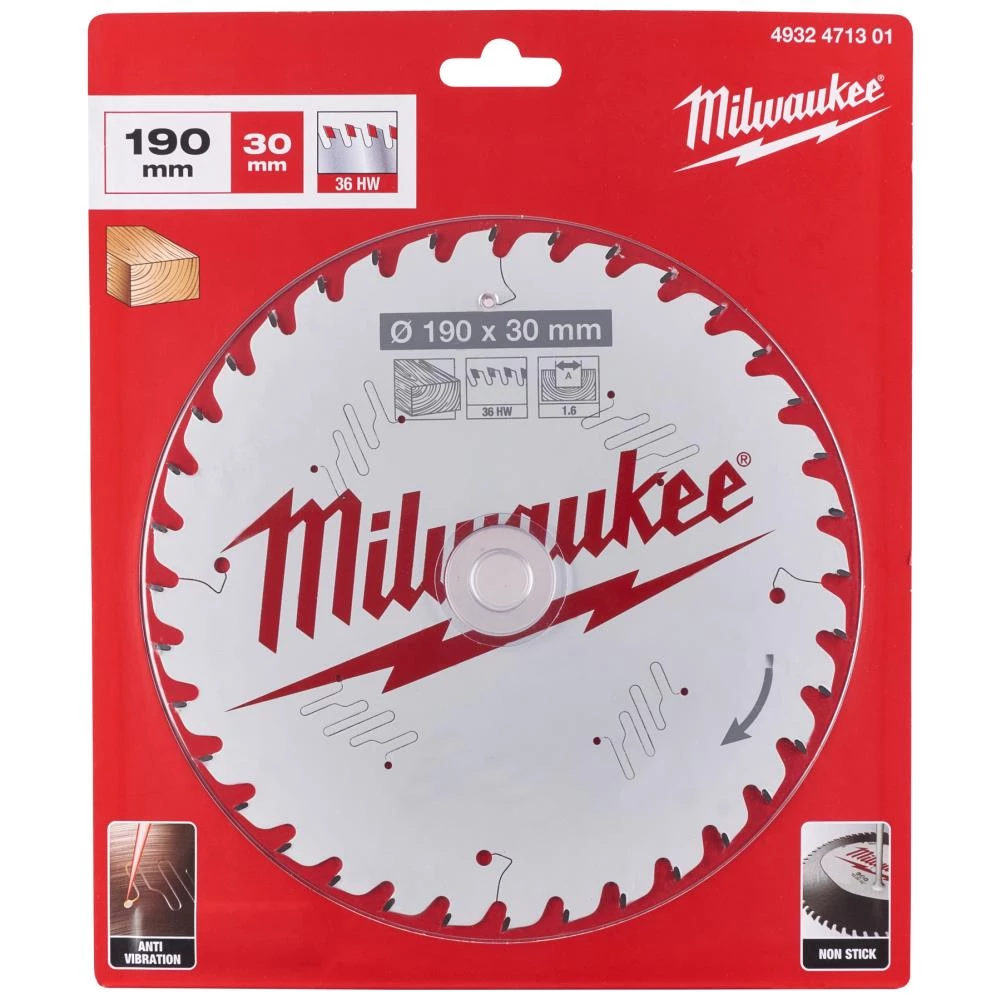 Rundsavklinge PW 190×30×1,6mm 36ATB Rundsavklinge PW 190×30×1,6mm 36ATB