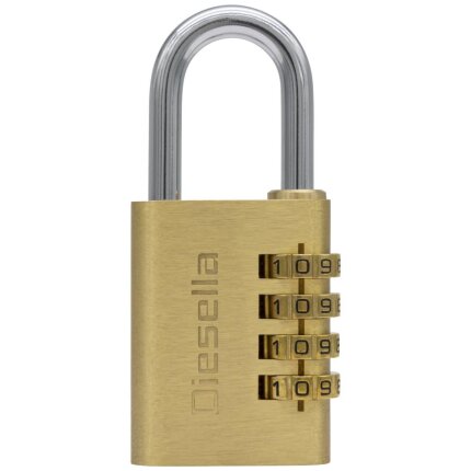 Hængelås 20mm, messinghus/stålbøjle, 3 nøgler Hængelås 20mm, messinghus/stålbøjle, 3 nøgler