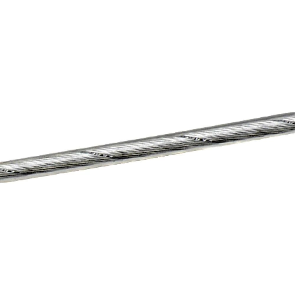 Stålwire 1×19 nylonforhudet 1,3-2,3mm, rulle 100m Stålwire 1×19 nylonforhudet 1,3-2,3mm, rulle 100m