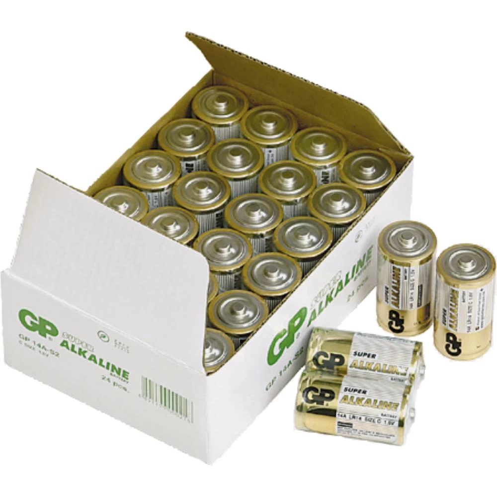 Batteri Super Alkaline C 14A/LR14 1,5V, 24 stk Batteri Super Alkaline C 14A/LR14 1,5V, 24 stk