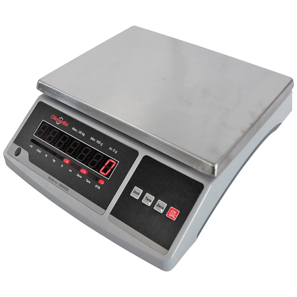 Bordvægt 30 kg×5g vejeplade 286×215mm Bordvægt 30 kg×5g vejeplade 286×215mm