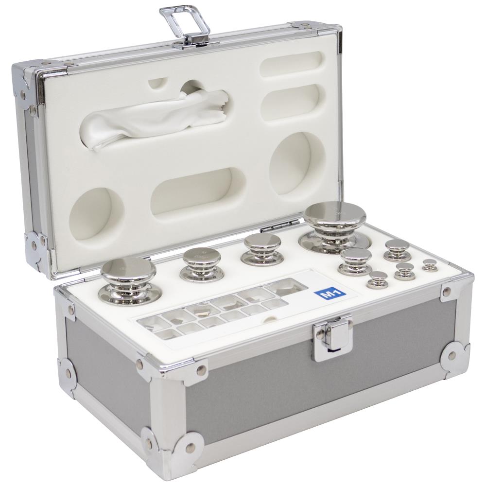 Kalibreringslodder OIML kl.M1 sæt 1mg-1kg, 25stk Kalibreringslodder OIML kl.M1 sæt 1mg-1kg, 25stk