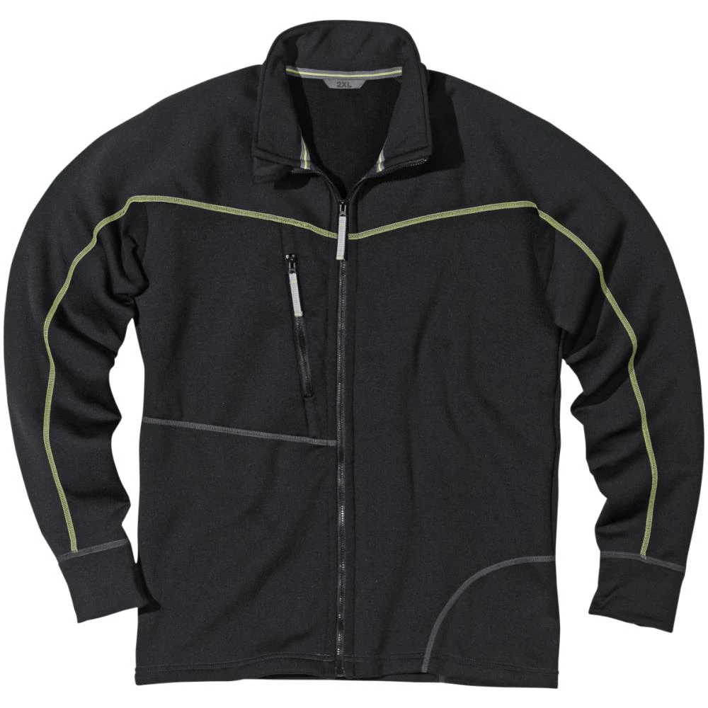 Gen Y Polartec sweatshirt m/lynlås sort S Gen Y Polartec sweatshirt m/lynlås sort S