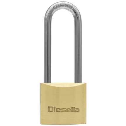 Hængelås large 40mm messing m/forlænget bøjle Hængelås large 40mm messing m/forlænget bøjle