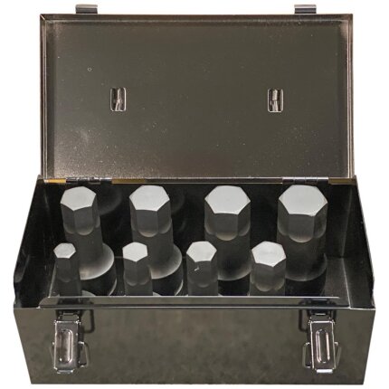 Kraft-adaptersæt, 1/2″-3/4″-1″, 6 dele Kraft-adaptersæt, 1/2″-3/4″-1″, 6 dele