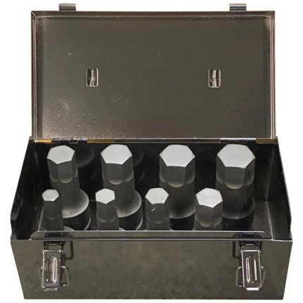 Kraft-adaptersæt, 1/2″-3/4″-1″, 6 dele Kraft-adaptersæt, 1/2″-3/4″-1″, 6 dele