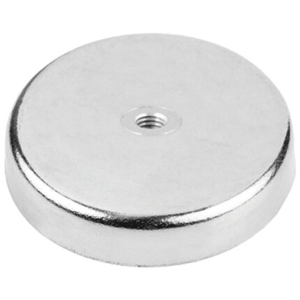 Ferrit pottemagnet lav 550N ø80mm M8 Ferrit pottemagnet lav 550N ø80mm M8