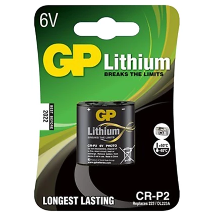 Lithium-fotobatteri CR P2/223AP 6V