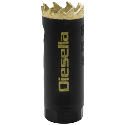 Hulsav HSS-Co8 M42 bimetal sort/guld 19mm Hulsav HSS-Co8 M42 bimetal sort/guld 19mm