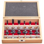 Fræsere t/træ, 8mm skaft, sæt 12stk Fræsere t/træ, 8mm skaft, sæt 12stk