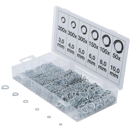 BGS fjederspændeskivesortiment 6 str. 1200 dele