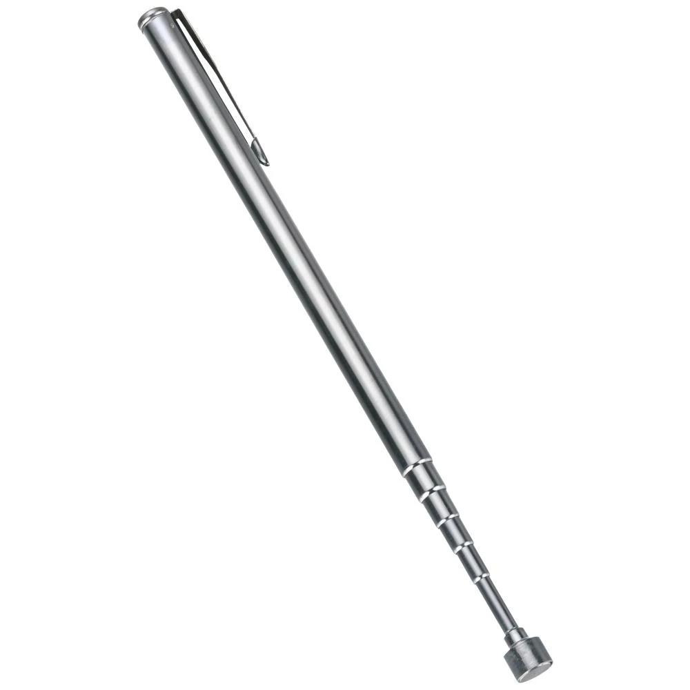 Teleskopmagnet m/lommeclips, ø7mm, L=145-650mm Teleskopmagnet m/lommeclips, ø7mm, L=145-650mm
