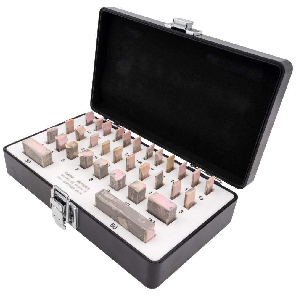 Måleklodser DIN EN ISO 3650 kl.2, sæt 32 stk Måleklodser DIN EN ISO 3650 kl.2, sæt 32 stk