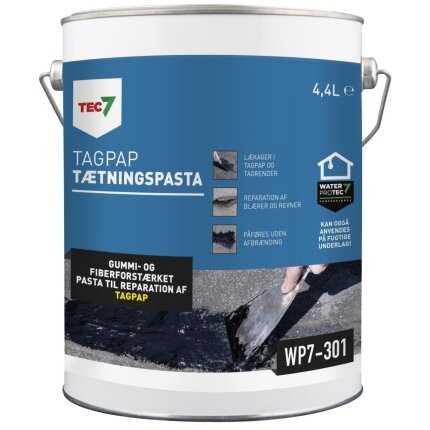 Tec7 WP7-301 tagpap tætningspasta, 4,4 ltr